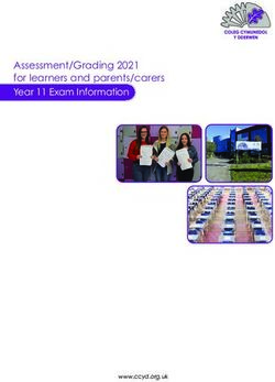 Assessment/Grading 2021 for learners and parents/carers Year 11 Exam Information - www.ccyd.org.uk