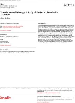 Translation and Ideology: A Study of Lin Zexu's Translation Activities - &Eacute;rudit