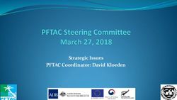 Strategic Issues PFTAC Coordinator: David Kloeden