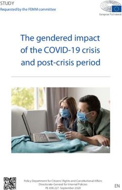 The gendered impact of the COVID-19 crisis and post-crisis period - STUDY Requested by the FEMM committee