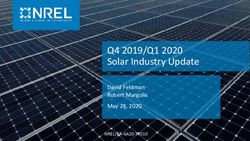 Q4 2019/Q1 2020 Solar Industry Update - David Feldman Robert Margolis May 28, 2020 - NREL