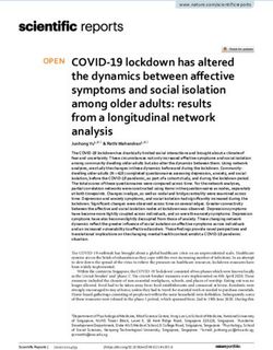 COVID 19 lockdown has altered the dynamics between affective symptoms and social isolation among older adults: results from a longitudinal network ...