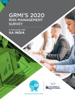 GRMI'S 2020 RISK MANAGEMENT SURVEY - IIA INDIA - Global Risk Management Institute