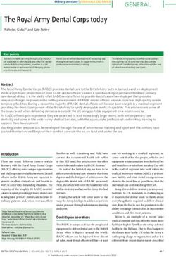 The Royal Army Dental Corps today - Nature