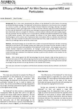 Efficacy of Molekule Air Mini Device against MS2 and Particulates - Prismic