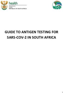 GUIDE TO ANTIGEN TESTING FOR SARS-COV-2 IN SOUTH AFRICA