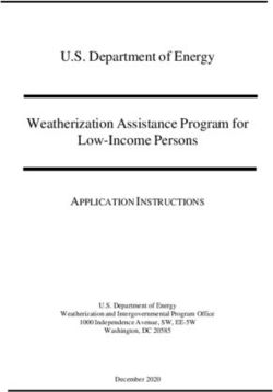 U.S. Department of Energy Weatherization Assistance Program for Low-Income Persons - APPLICATION INSTRUCTIONS