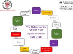 The Colours of the Church Year 2020 2021 - A guide for schools Advent Christ