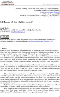 Sci-Hub and LibGen: what if why not? Louis Houle - IFLA Library