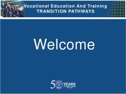 Welcome TRANSITION PATHWAYS - Vocational Education And Training