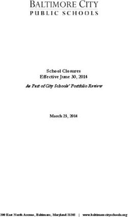 School Closures Effective June 30, 2014 - March 25, 2014 As Part of City Schools' Portfolio Review