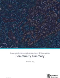 Community summary Independent Environmental Protection Agency (EPA) consultation - December 2021