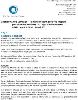 Day 1 Australia in Hobart - Pacific Destinations