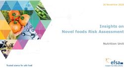Insights on Novel foods Risk Assessment - Nutrition Unit - 26 November 2020 - Europa EU