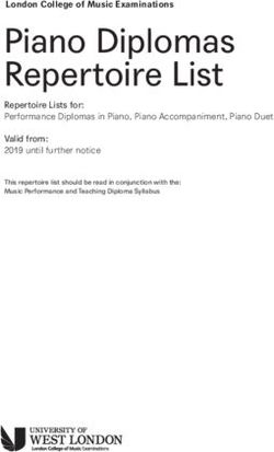 Piano Diplomas Repertoire List - LCM Exams