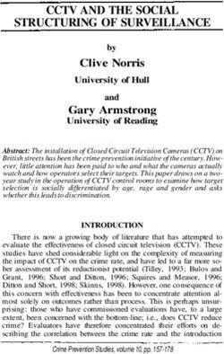 CCTV AND THE SOCIAL STRUCTURING OF SURVEILLANCE