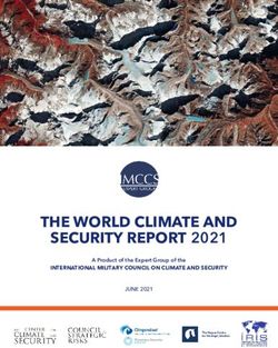 THE WORLD CLIMATE AND SECURITY REPORT 2021 - INTERNATIONAL MILITARY COUNCIL ON CLIMATE AND SECURITY
