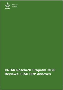CGIAR Research Program 2020 Reviews: FISH CRP Annexes