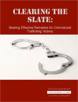 CLEARING THE SLATE: Trafficking Victims - Seeking Effective Remedies for Criminalized
