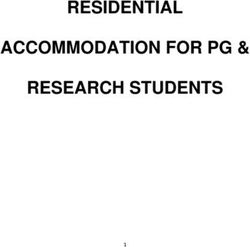 RESIDENTIAL ACCOMMODATION FOR PG & RESEARCH STUDENTS