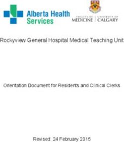 Rockyview General Hospital Medical Teaching Unit Orientation Document for Residents and Clinical Clerks Revised: 24 February 2015