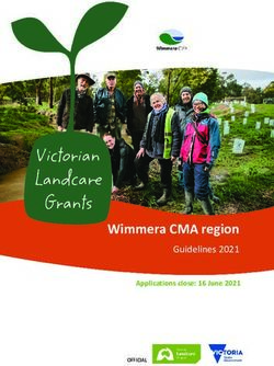 Wimmera CMA region Guidelines 2021 - Applications close: 16 June 2021