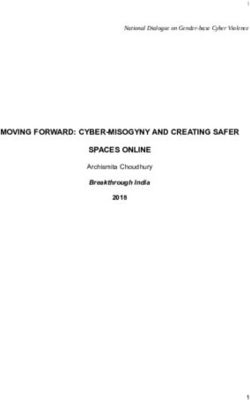 MOVING FORWARD: CYBER-MISOGYNY AND CREATING SAFER SPACES ONLINE - Breakthrough India - IT for Change