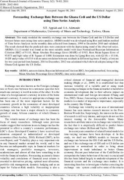 Forecasting Exchange Rate Between the Ghana Cedi and the US Dollar using Time Series Analysis
