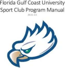 Florida Gulf Coast University Sport Club Program Manual