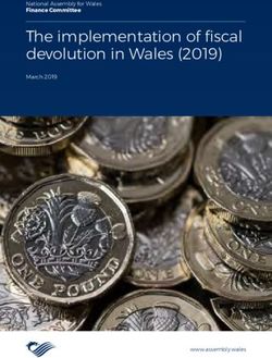 The implementation of fiscal devolution in Wales (2019) - National Assembly for Wales - National ...