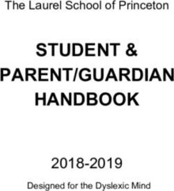 STUDENT & PARENT/GUARDIAN HANDBOOK 2018-2019 - The Laurel School of Princeton