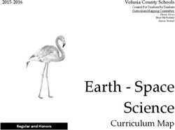 Earth - Space Science - Curriculum Map 2015-2016
