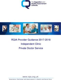 RQIA Provider Guidance 2017-2018 Independent Clinic Private Doctor Service - www.rqia.org.uk