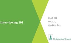 Interviewing 101 BSAD 102 - Fall 2020 Madison Berry - Burlington
