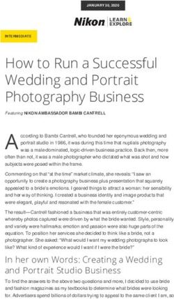 How to Run a Successful Wedding and Portrait Photography Business - Nikon