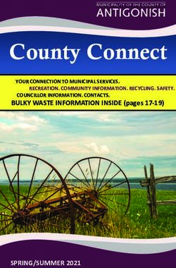 County Connect BULKY WASTE INFORMATION INSIDE (pages 17-19) - SPRING/SUMMER 2021 - YOUR CONNECTION TO MUNICIPAL SERVICES. RECREATION. COMMUNITY ...