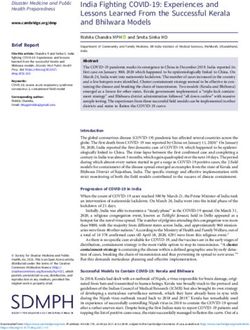 India Fighting COVID-19: Experiences and Lessons Learned From the Successful Kerala and Bhilwara Models - Cambridge University Press
