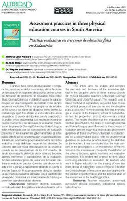 Assessment practices in three physical education courses in South America