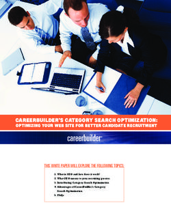 CareerBuilder's Category searCh optimization