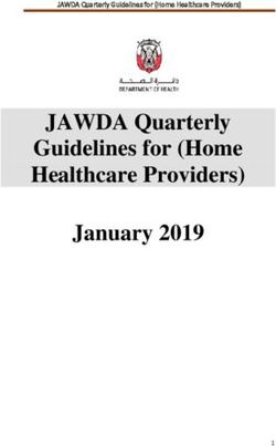 JAWDA Quarterly Guidelines for (Home Healthcare Providers) January 2019 - JAWDA Quarterly Guidelines for (Home Healthcare Providers)
