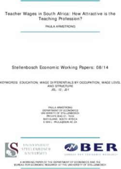 Teacher Wages in South Africa: How Attractive is the Teaching Profession?