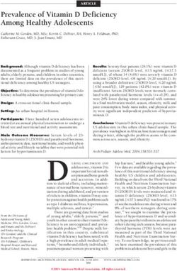 Prevalence of Vitamin D Deficiency Among Healthy Adolescents