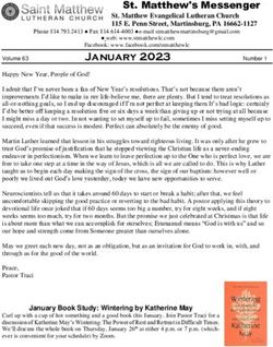 St. Matthew's Messenger - St Matthew Lutheran Church