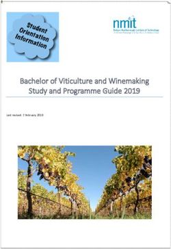 Bachelor of Viticulture and Winemaking Study and Programme Guide 2019 - Last revised: 7 February 2019 - NMIT Moodle