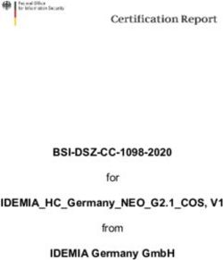 BSI-DSZ-CC-1098-2020 IDEMIA_HC_Germany_NEO_G2.1_COS, V1 IDEMIA Germany GmbH - for from - Common Criteria