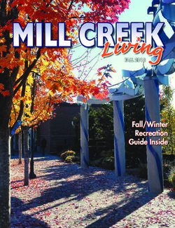 Fall/Winter Recreation Guide Inside - FALL 2018 - Mill Creek Living Magazine
