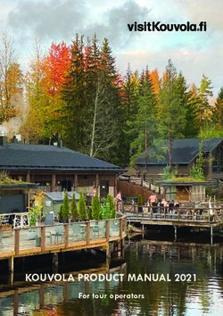 KOUVOLA PRODUCT MANUAL 2021 - For tour operators - VisitKouvola