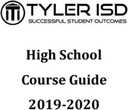 High School Course Guide 2019 2020 - Tyler ISD
