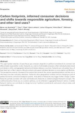 Carbon footprints, informed consumer decisions and shifts towards responsible agriculture, forestry, and other land uses?