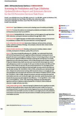 Screening for Prediabetes and Type 2 Diabetes Updated Evidence Report and Systematic Review for the US Preventive Services Task Force - uspstf